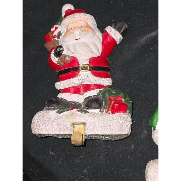 Set Of 3 Vintage Decon Decor Christmas Stocking Holders - Picture 2 of 6